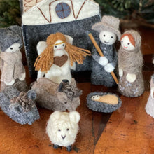 Load image into Gallery viewer, Felted Nativity 12-Piece Set
