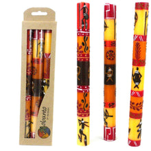 Load image into Gallery viewer, Set of Three Boxed Tall Hand-Painted Candles - Damisi Design - Nobunto
