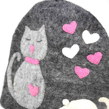 Load image into Gallery viewer, Hand Crafted Felt: Cat Tea Cozy
