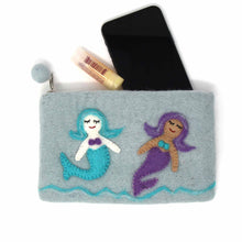 Load image into Gallery viewer, Hand Crafted Felt: Mermaid Pouch
