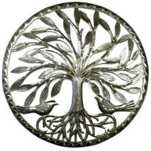 Load image into Gallery viewer, Tree of Life with Two Birds Metal Wall Art - Croix des Bouquets
