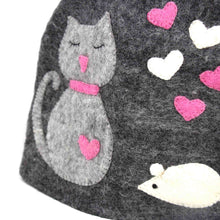 Load image into Gallery viewer, Hand Crafted Felt: Cat Tea Cozy
