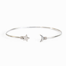 Load image into Gallery viewer, Star and Moon Cuff Bracelet
